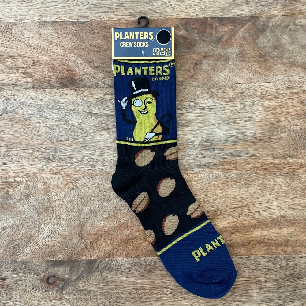 5/$20 NEW Adult Planters Peanuts Mr. Peanut Novelty Socks